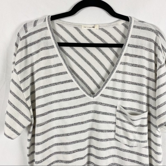 Rag & Bone Theo Striped Jersey Short Sleeve Tee - Picture 4 of 9